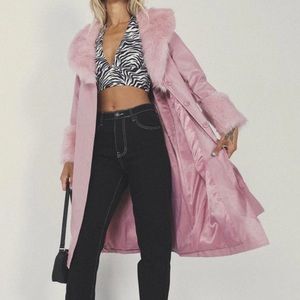 Never Worn Princess Polly Pink Trench US Size 4